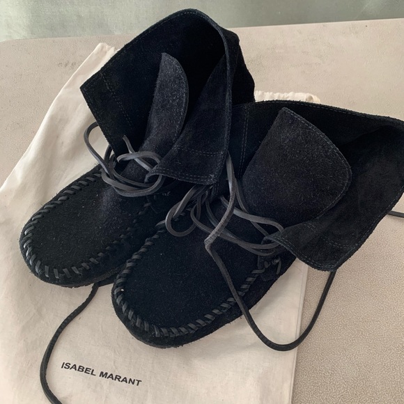 Isabel Marant Suede Mocassins - Picture 1 of 5